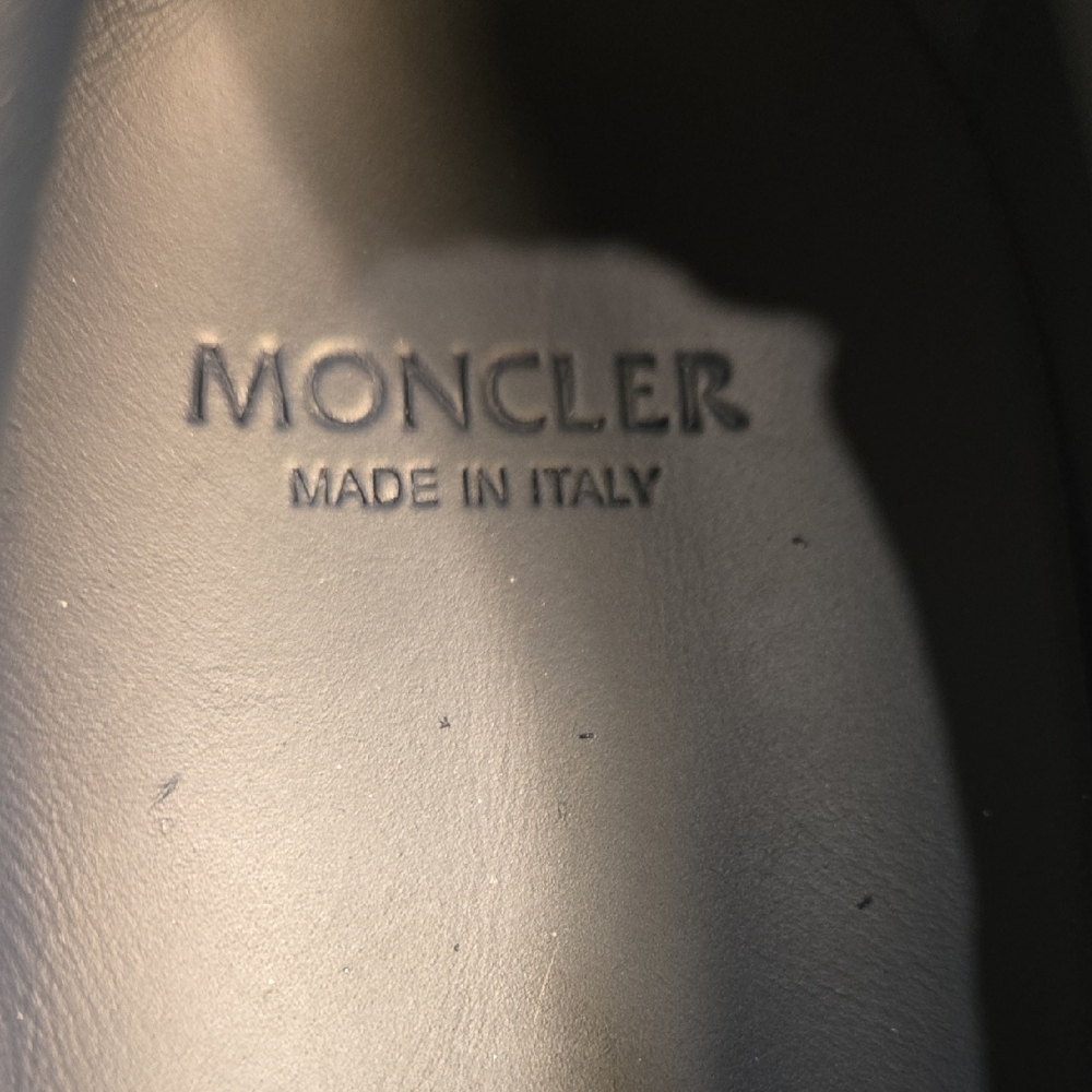 Elegant Moncler Navy Blue Suede Mereith Loafers New No Box - Picture 2 of 10